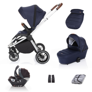 ZOPA SET kočárek Move+ korba+adaptéry+autosedačka, Sky Blue/Silver