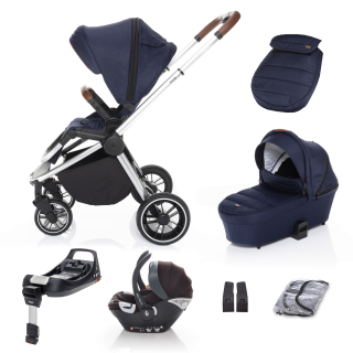 ZOPA SET kočárek Move+ korba+adaptéry+autosedačka+báze, Sky Blue/Silver