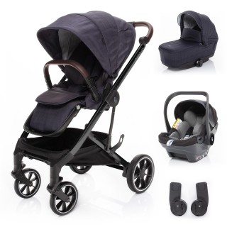 ZOPA Set kočárek Quest+ korba+ adaptéry+ autosedačka, Midnight Navy/Black