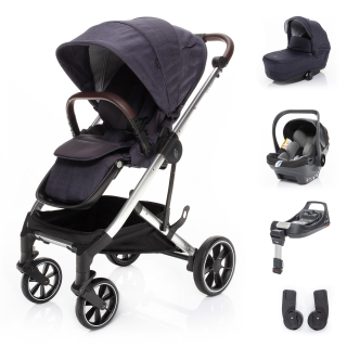ZOPA Set kočárek Quest+ korba+ adaptéry+ autosedačka+ báze, Midnight Navy/Silver
