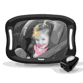 ZOPA Zrcátko s LED osvětlením, Black