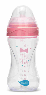 NUVITA Lahvička 330ml, Transparent pink
