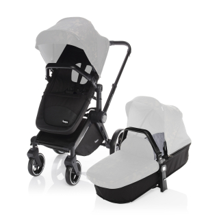 ZOPA Kočárek Evoque - základ, Black/Black